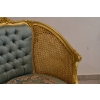 PAŁACOWY Komplet Mebli - Kawowy - Wypoczynek Sofa + 2 Fotele