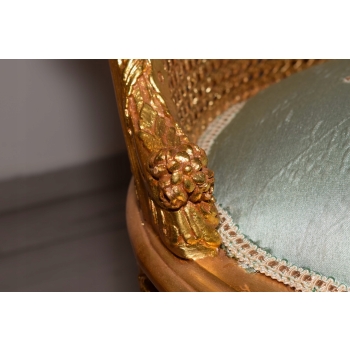 PAŁACOWY Komplet Mebli - Kawowy - Wypoczynek Sofa + 2 Fotele