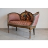 Pałacowa Sofa Kanapa - Leżanka Szezlong - Drewno z Obrazkiem