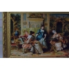 Francuska Arystokracja - Obraz w złotej Barokowej Ramie Rama 142x82cm