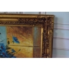 Bukiet Kwiatów - Kwiaty Obraz Olejny na Płótnie - 141x81cm Gruba Złota Rama