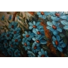 Bukiet Kwiatów - Kwiaty Obraz Olejny na Płótnie - 141x81cm Gruba Złota Rama
