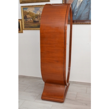 Owalna Witryna Art Deco - Gablotka Serwantka - Salon Gabinet - Gablota