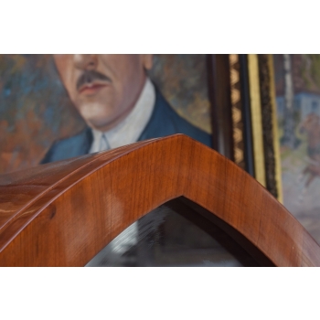 Owalna Witryna Art Deco - Gablotka Serwantka - Salon Gabinet - Gablota