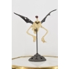 Latający Kościotrup - Kostek Memento Mori - Figura Rzeźba z Żeliwa - Ozdoba