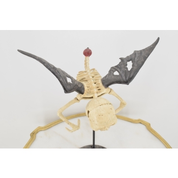 Latający Kościotrup - Kostek Memento Mori - Figura Rzeźba z Żeliwa - Ozdoba