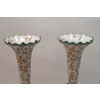 Komplet Myśliwskich Wazonów Wazon Porcelana + Brąz Jelenie Trofeum