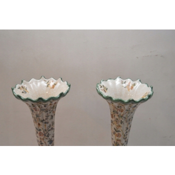 Komplet Myśliwskich Wazonów Wazon Porcelana + Brąz Jelenie Trofeum