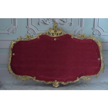 Obraz Tkanina - Francuska Arystokracja - RAMA Z BRĄZU 129cm