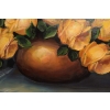 Bukiet Kwiatów - Kwiaty Obraz Olejny na Płótnie - 101x81cm Gruba Złota Rama