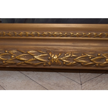Bukiet Kwiatów - Kwiaty Obraz Olejny na Płótnie - 101x81cm Gruba Złota Rama