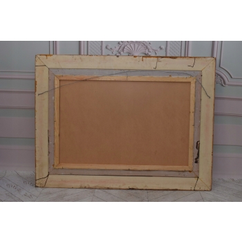Francuska Arystokracja - Obraz na Materiale - 116x88cm Gruba Złota Rama