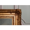 Wiejski Pejzaż Las Rzeka - Obraz na Płótnie - 122x92cm Gruba Złota Rama