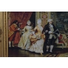 Francuski Bal Arystokracja - Obraz na Materiale - 141x81cm Gruba Złota Rama