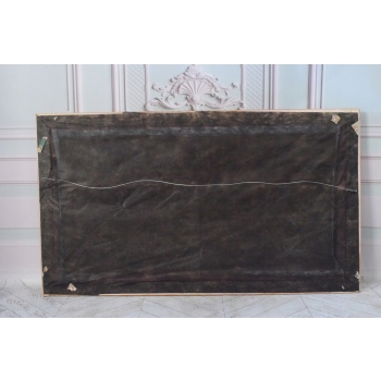 Francuski Bal Arystokracja - Obraz na Materiale - 141x81cm Gruba Złota Rama