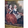Francuscy Arystokraci - Obraz na Materiale - 149x97cm Gruba Złota Rama