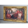 Francuscy Arystokraci - Obraz na Materiale - 149x97cm Gruba Złota Rama