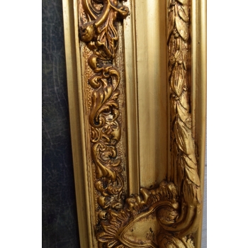Francuscy Arystokraci - Obraz na Materiale - 149x97cm Gruba Złota Rama