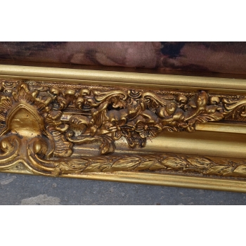Francuscy Arystokraci - Obraz na Materiale - 149x97cm Gruba Złota Rama