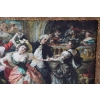 Obraz Tkanina - Francuska Arystokracja - BAROKOWA RAMA Z BRĄZU 157x126cm