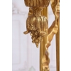 Królewski Postaciowy Żyrandol z Brązu Złoconego + 13 żarówek - Lampa 120cm