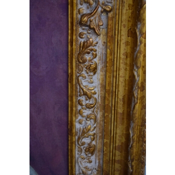 Francuska Arystokracja Francja - Wielki Obraz na Płótnie Złota Rama 159x120