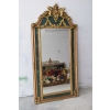 Pałacowe Barokowe Złote Zielone Lustro - Gruba Rama - 215 x 107 cm