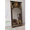 Pałacowe Barokowe Złote Czarne Lustro - Gruba Rama - 233 x 127 cm