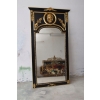 Pałacowe Barokowe Złote Czarne Lustro - Gruba Rama - 233 x 127 cm