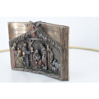 Szopka Bożonarodzeniowa - Jezus Maryja Boże Narodzenie - Biblia - Figurka