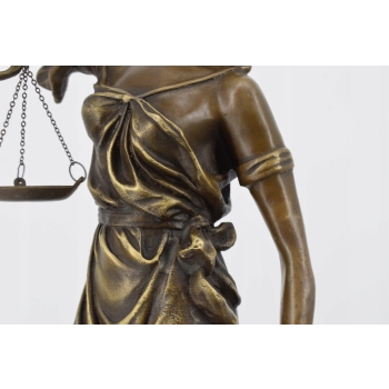 Temida Bogini Sprawiedliwości - Figura z Brązu - Prezent Adwokata Sędziego