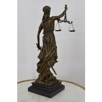 Temida Bogini Sprawiedliwości - Figura z Brązu - Prezent Adwokata Sędziego