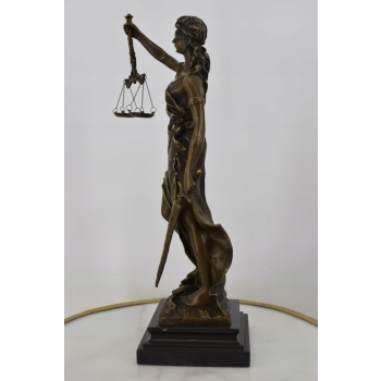 Temida Bogini Sprawiedliwości - Figura z Brązu - Prezent Adwokata Sędziego