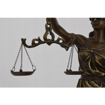 Temida Bogini Sprawiedliwości - Figura z Brązu - Prezent Adwokata Sędziego