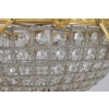 Kryształowy Plafon - Lampa Sufitowa Żyrandol - Zdobiony Mosiądzem fi 50