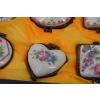 Porcelanowy Zestaw Szkatuł - Szkatułki Puzdra Puzderka - Porcelana Malowana