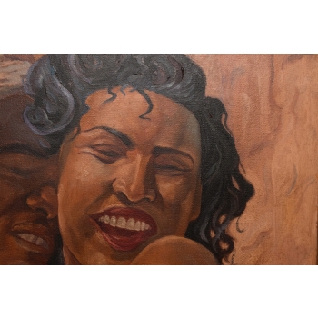 A. Styka - Zakochani - Orientalna Scena - Obraz Olejny - Rama Złota