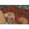 Gustav Klimt - Śpiąca Dziewczyna - Kobieta - Obraz Olejny - Złota Rama