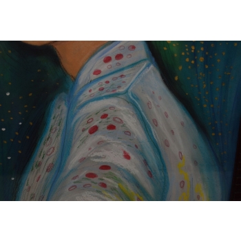 Gustav Klimt - Portret Damy - Kobieta Dziewczyna - Obraz Olejny za Szkłem