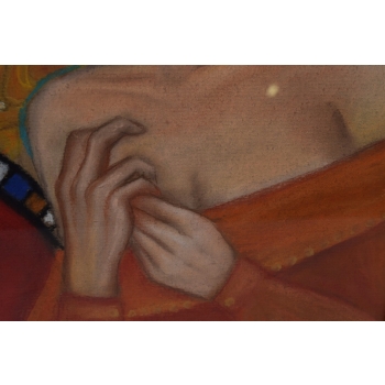 Gustav Klimt - Portret Judyta - Memento Mori - Obraz Olejny za Szkłem
