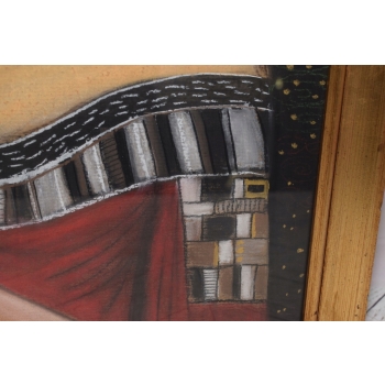 Gustav Klimt - Portret Judyta - Kobieta Dziewczyna - Obraz Olejny za Szkłem