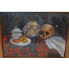 PAUL CEZANNE - MEMENTO MORI - Czaszka Martwa Natura - Obraz