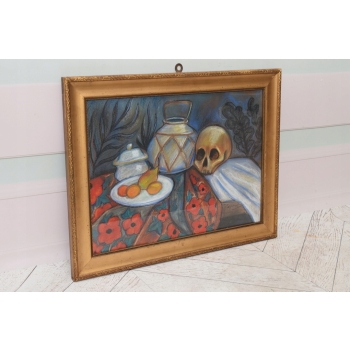 PAUL CEZANNE - MEMENTO MORI - Czaszka Martwa Natura - Obraz