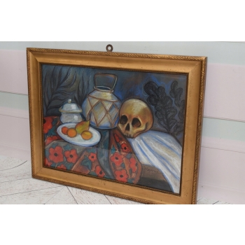 PAUL CEZANNE - MEMENTO MORI - Czaszka Martwa Natura - Obraz