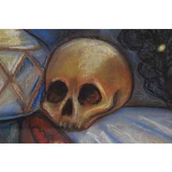 PAUL CEZANNE - MEMENTO MORI - Czaszka Martwa Natura - Obraz