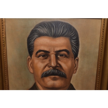 Portret Józef Stalin - Przywódca Związek Radziecki - Obraz Olejny