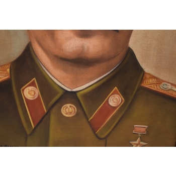 Portret Józef Stalin - Przywódca Związek Radziecki - Obraz Olejny