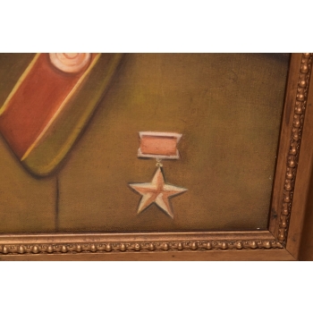 Portret Józef Stalin - Przywódca Związek Radziecki - Obraz Olejny