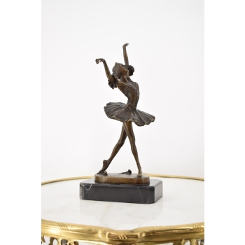 Zmysłowa Tancerka - Baletnica - Kobieta z Brązu - Figura Brąz - Prezent