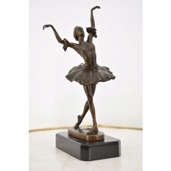 Zmysłowa Tancerka - Baletnica - Kobieta z Brązu - Figura Brąz - Prezent